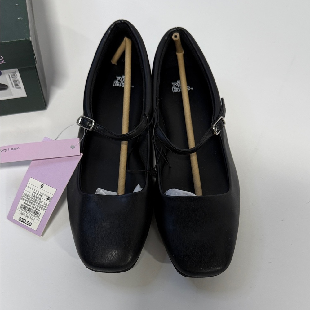 wild fable Black Mary Jane Flats NWT